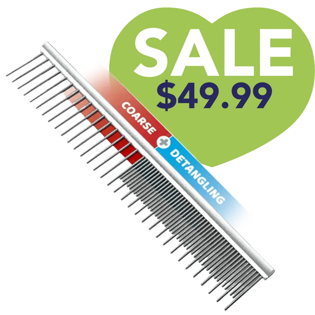 10" Groom Master Coarse & Detangling Comb by Mastercut