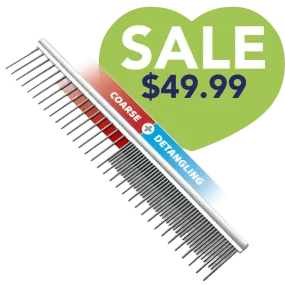 10" Groom Master Coarse & Detangling Comb by Mastercut