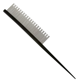 7" Parting Comb Dual Tooth Black by Chris Christensen