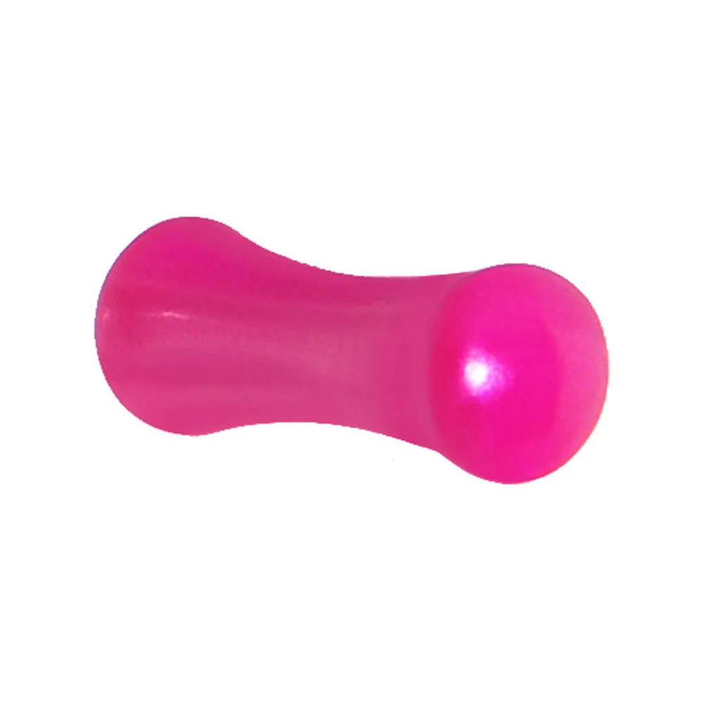 8 Gauge Hyacinth Pink Metallic Pearl Acrylic Saddle Plug