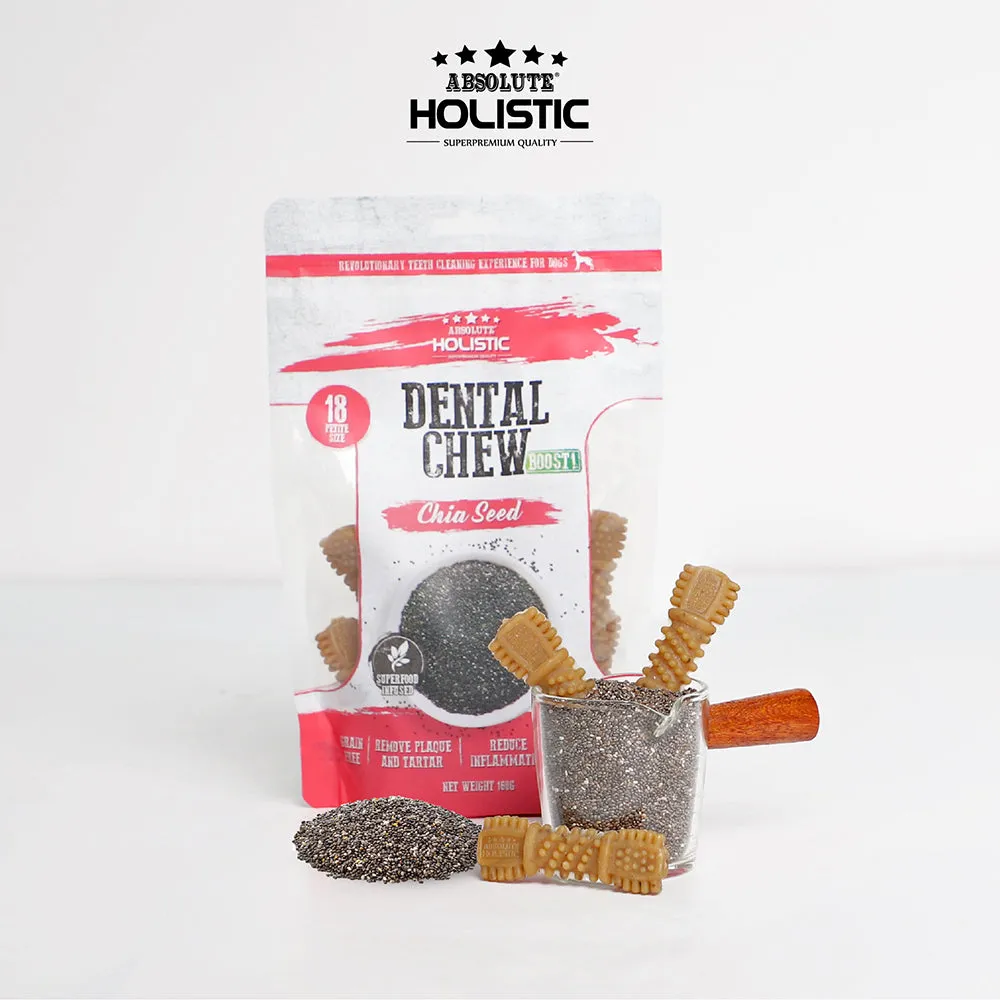Absolute Holistic Dog Boost Dental Chew Chia Seed 160g