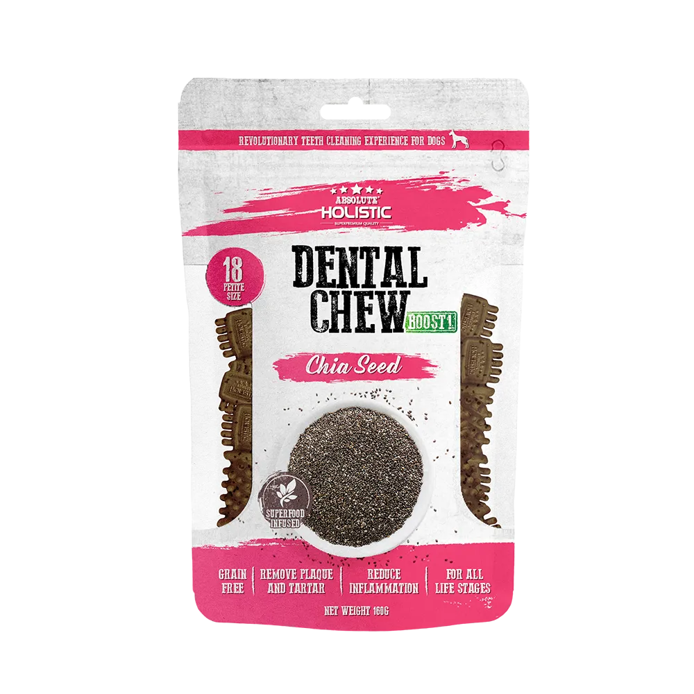 Absolute Holistic Dog Boost Dental Chew Chia Seed 160g