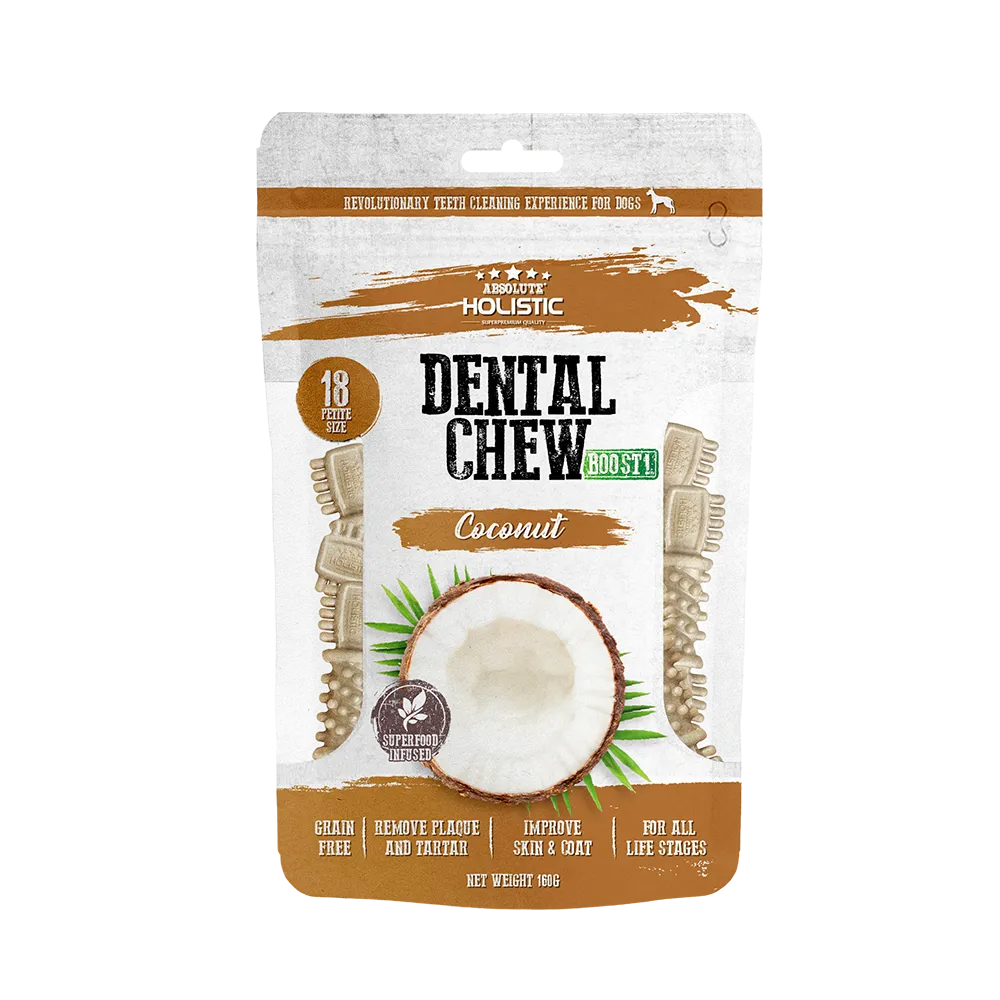 Absolute Holistic Dog Boost Dental Chew Coconut 160g