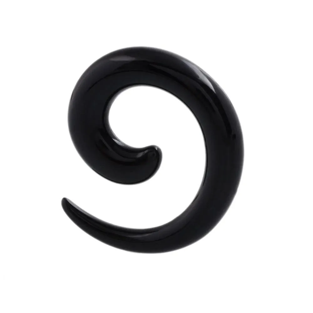 Acrylic Spiral Taper Flesh Tunnel Ear Stretcher / Expander Stretching Plug Snail