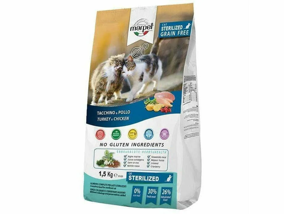 Aequil. Chef Cat Steriliz  Tureky/Chicken 1,5 Kg
