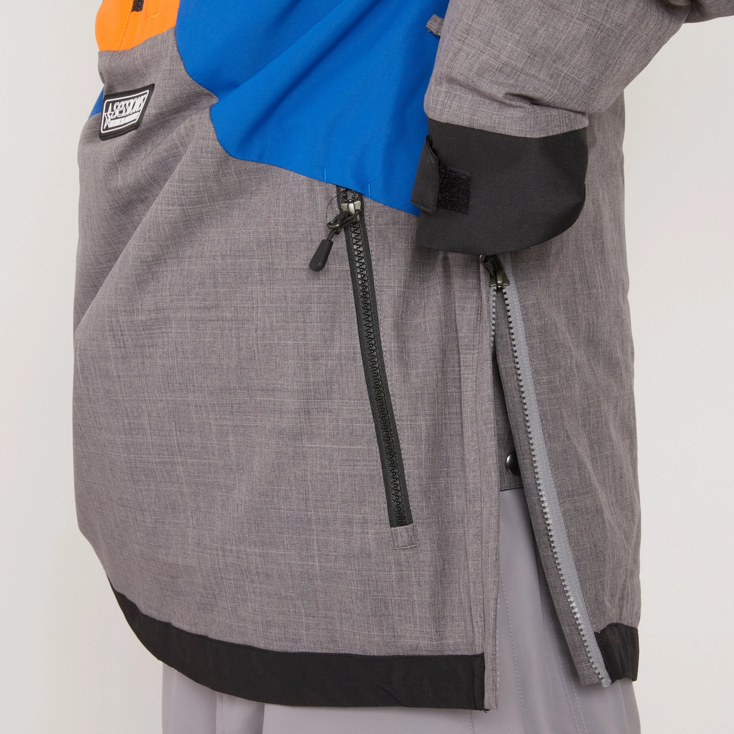 AGENT ANORAK PULLOVER JACKET - NAVY/PINK