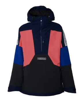 AGENT ANORAK PULLOVER JACKET - NAVY/PINK