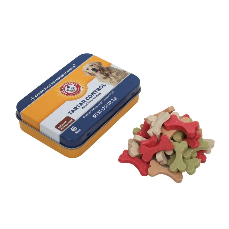 Arm & Hammer Advanced Care Tartar Control: Dental Mints For Dogs in Beef Flavor, 40 Count