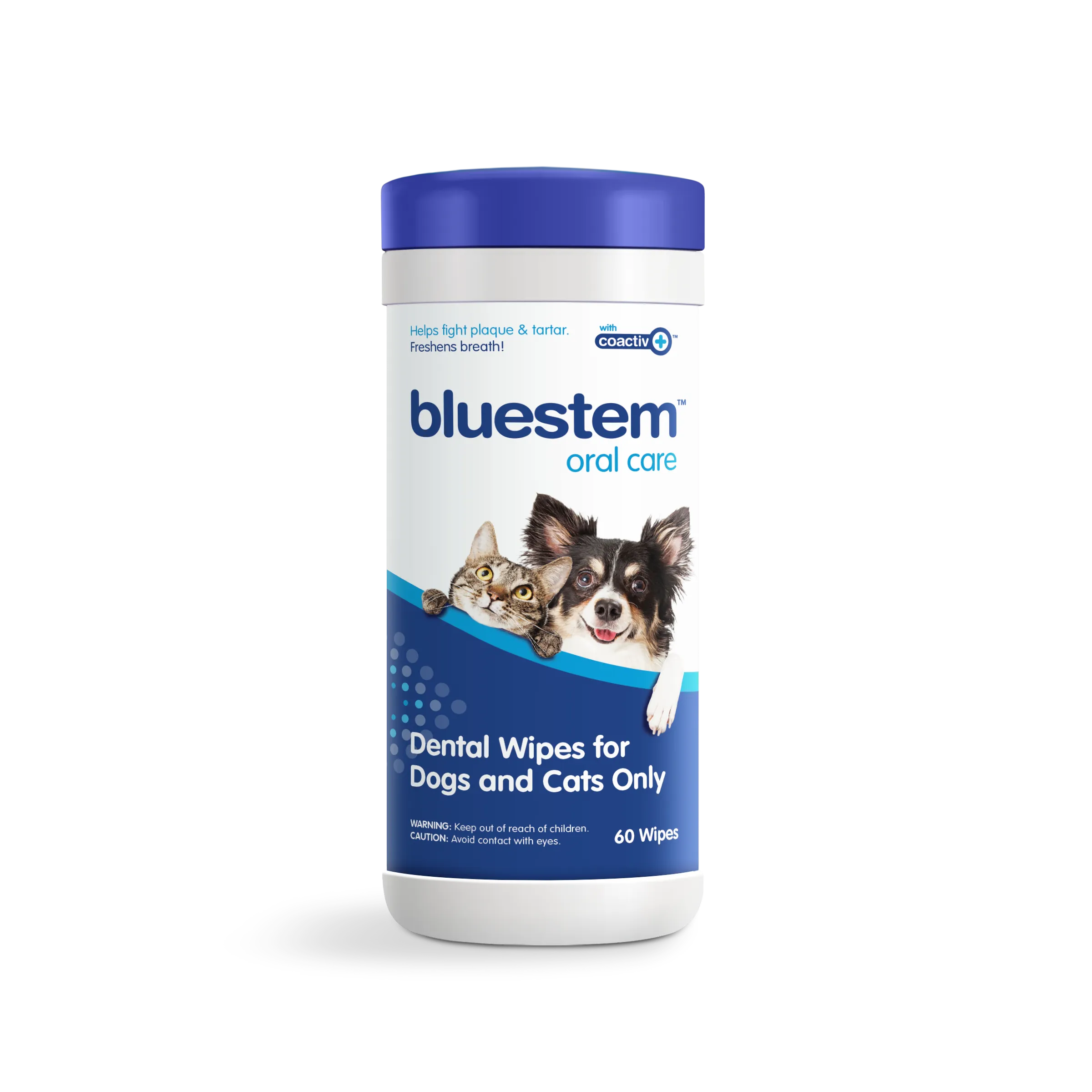 Bluestem Dental Wipes With Coactiv  Vanilla 60 Count