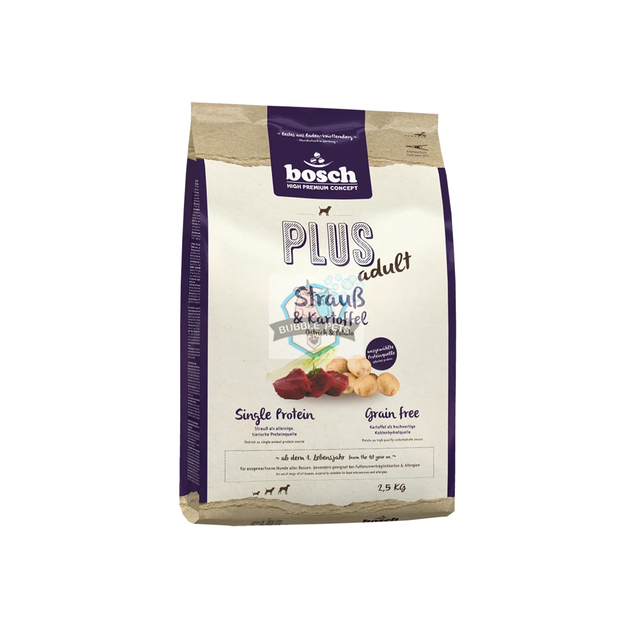 Bosch High Premium Plus Adult Ostrich & Potato Grain Free Dog Food