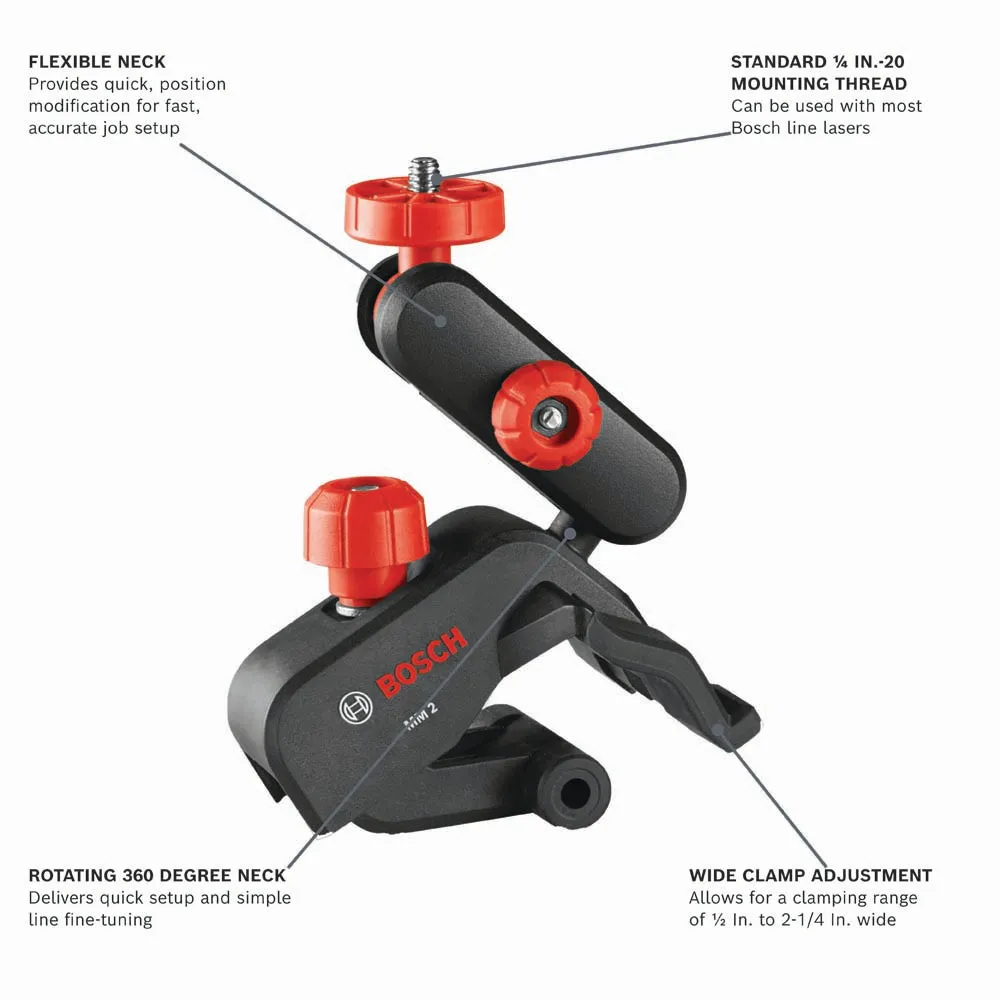 Bosch MM2 Flexible Wall Mount for QUIGO Cross Line Laser Level