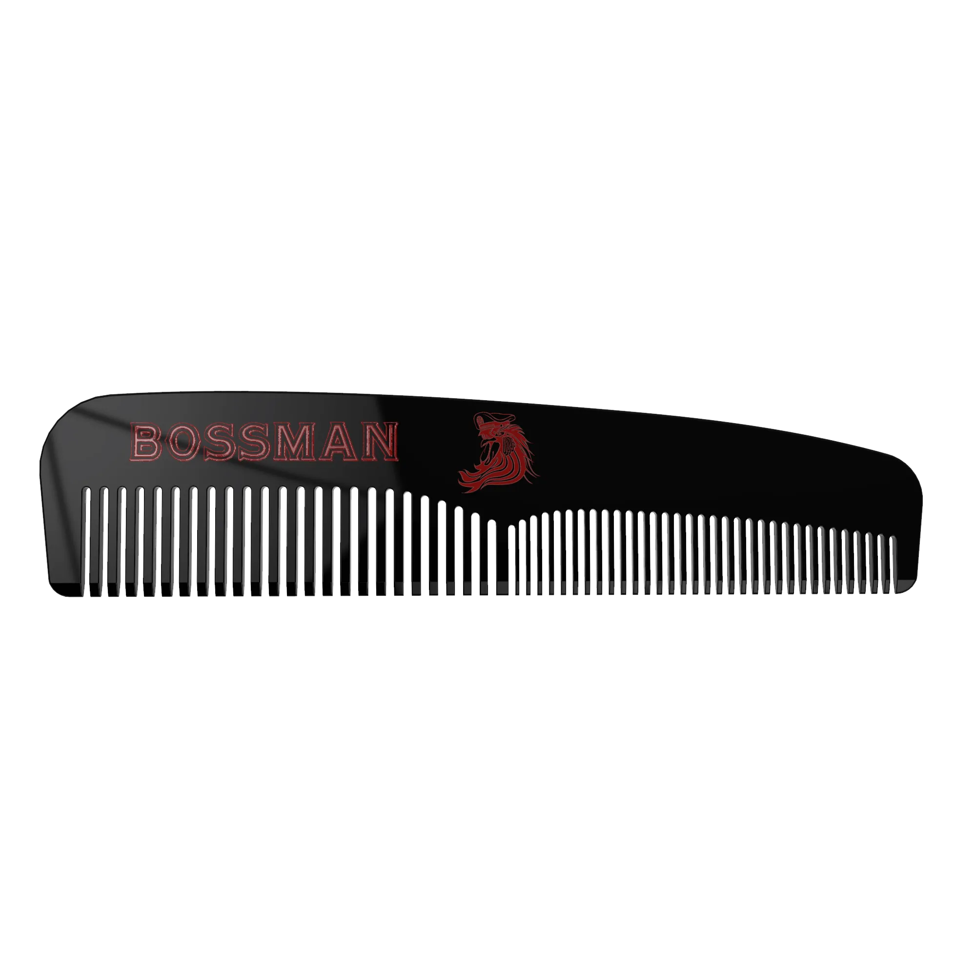 Bossman Set of 3 Acetate Beard, Mustache, Hair Combs