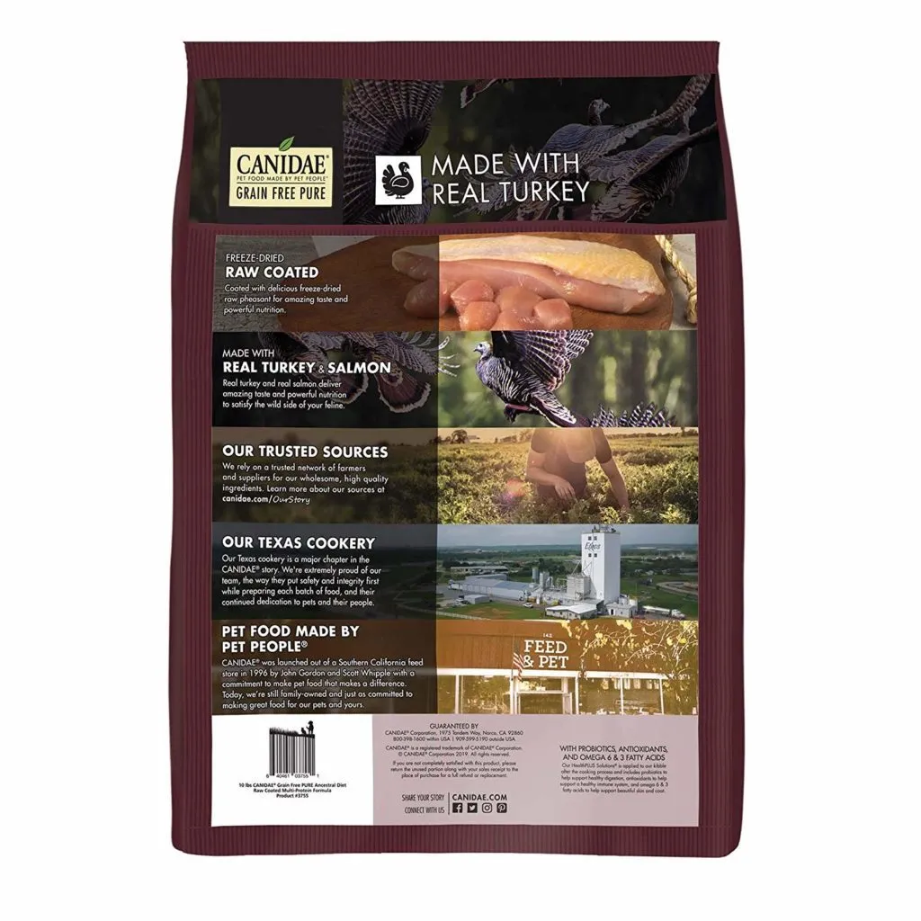 Canidae Pure Ancestral Diet Grain Free, High Protein, Dry Cat Food with Turkey & Salmon