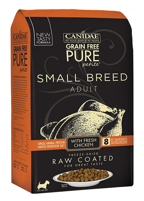 Canidae PURE Petite Small Breed Chicken Recipe Raw Coated Dry Dog Food
