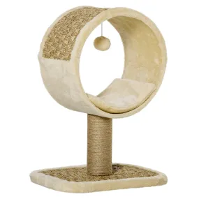 Cat Tower with Tunnel & Ball Toy - Beige