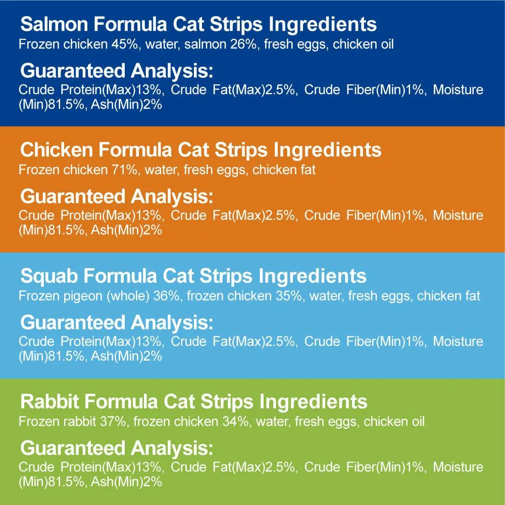 Cator Squab Formula Kitten Food Cat Treats with Single Meat Source 15gx10