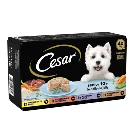 Cesar Senior 10  In Delicate Jelly 4x150g (Pack of 4)