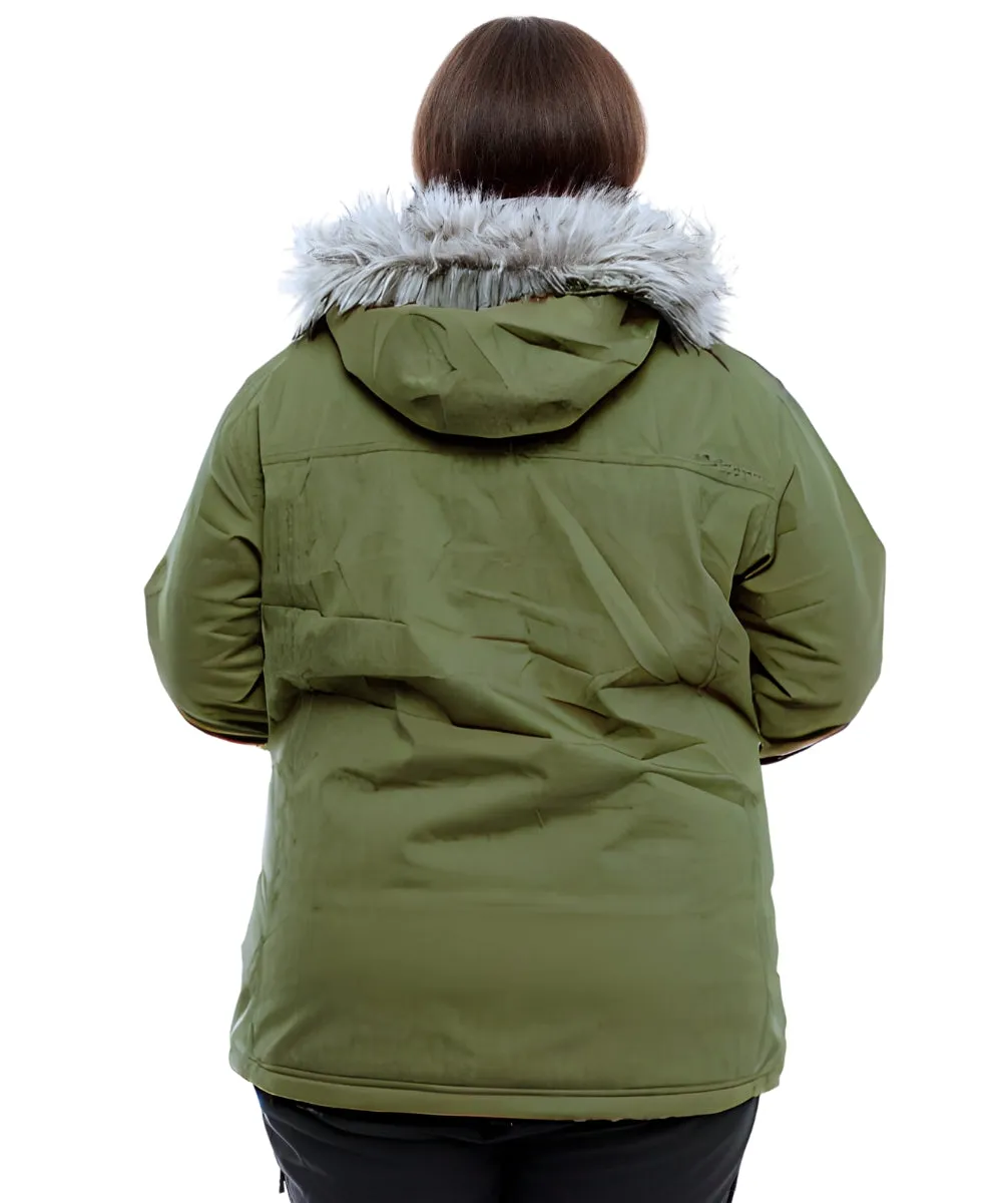 CLEARANCE - Cartel Brooklyn Stretch Ski Jacket Army Sizes 20 & 28