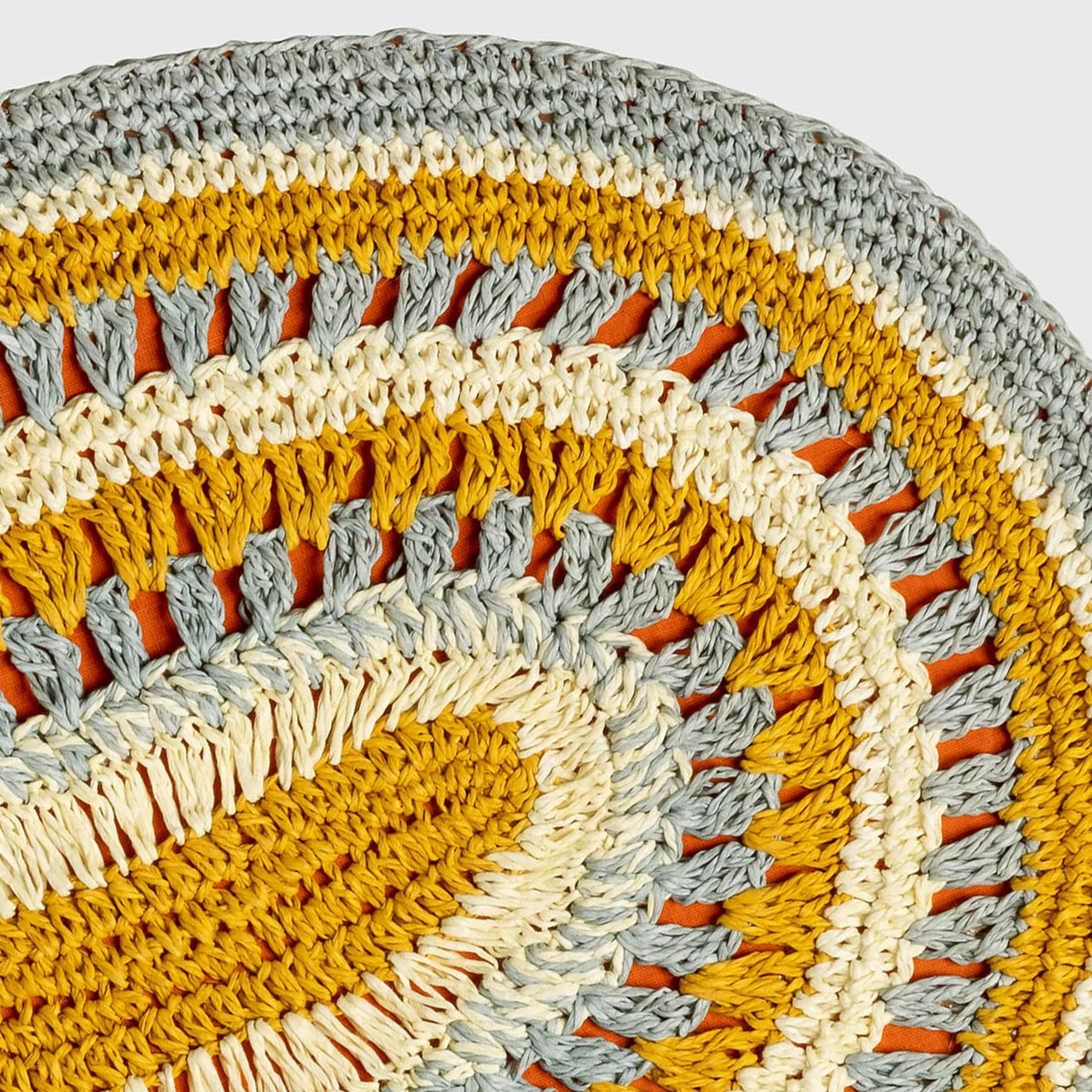 Crochet Placemat, Marigold, Set of Four
