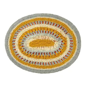 Crochet Placemat, Marigold, Set of Four