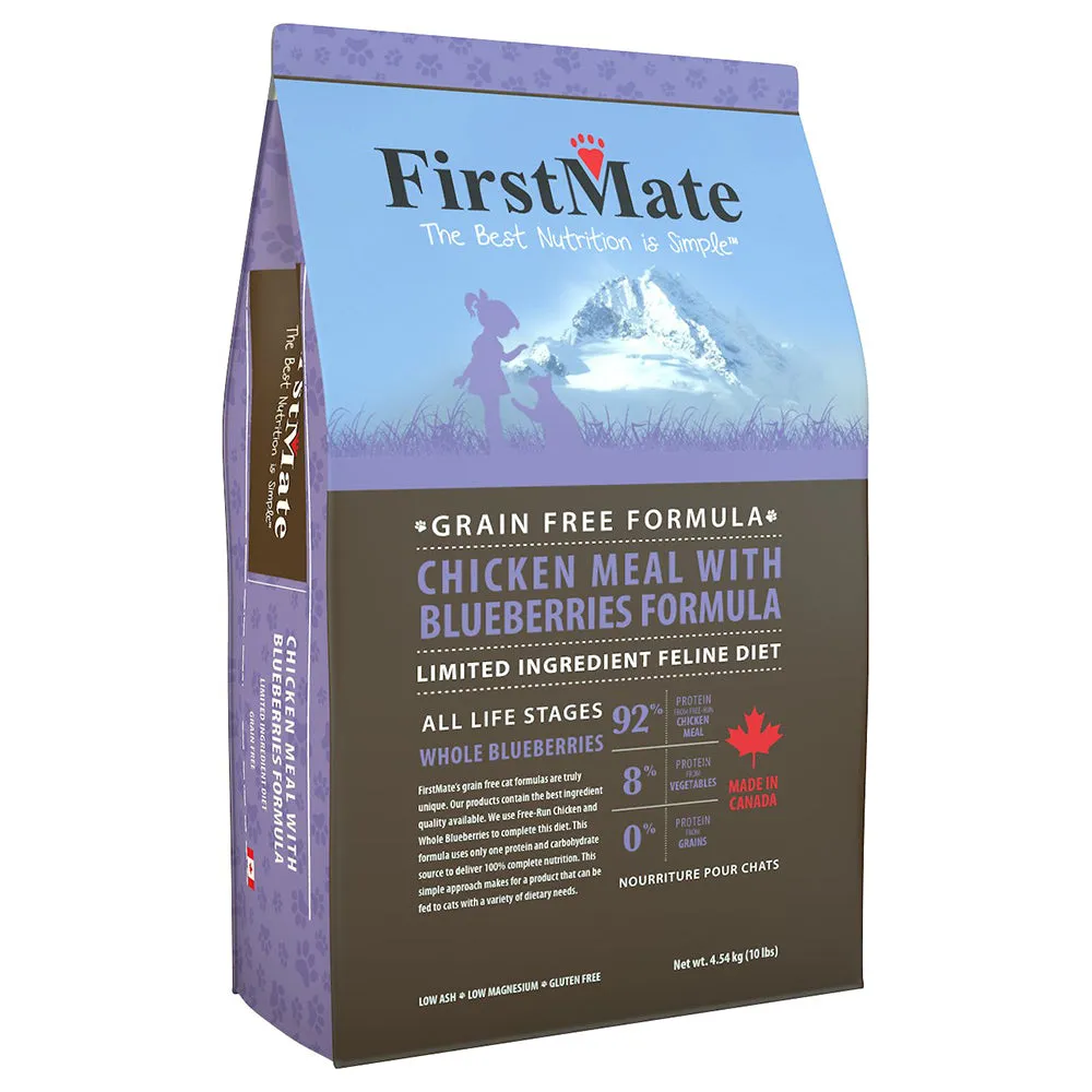 First Mate Grain-Free Chicken & Blueberries Formula Dry Cat Food 3.9lb