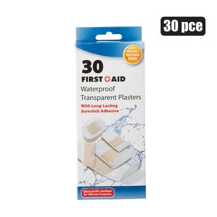 Firstaid Plaster Transparent Assorted Size 30pack