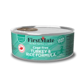 FirstMate Cage Free Turkey & Rice Formula Canned Cat Food