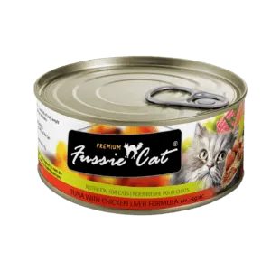 Fussie Cat Tuna with Chicken Liver Formula in Aspic Canned Food