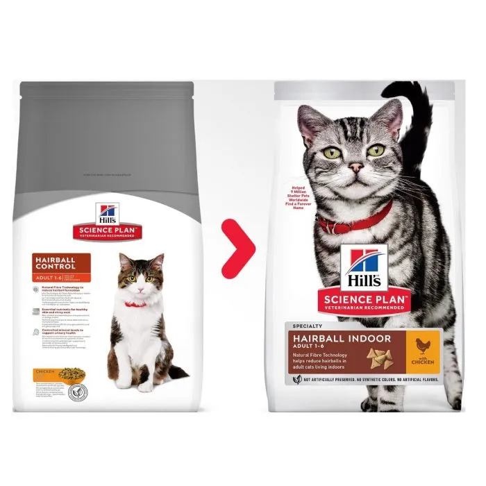 Hairball Indoor Adult with Chicken Cat Food