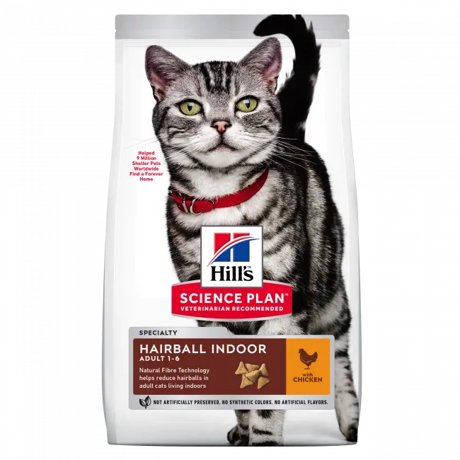 Hairball Indoor Adult with Chicken Cat Food
