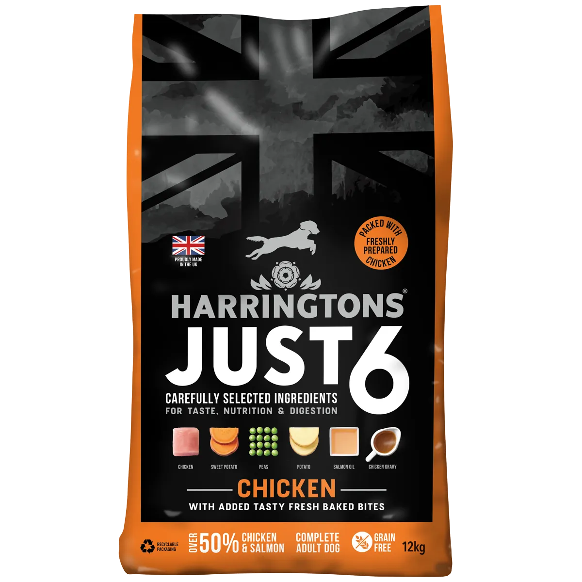 Harringtons Adult Dog Just 6 Chicken & Vegetables