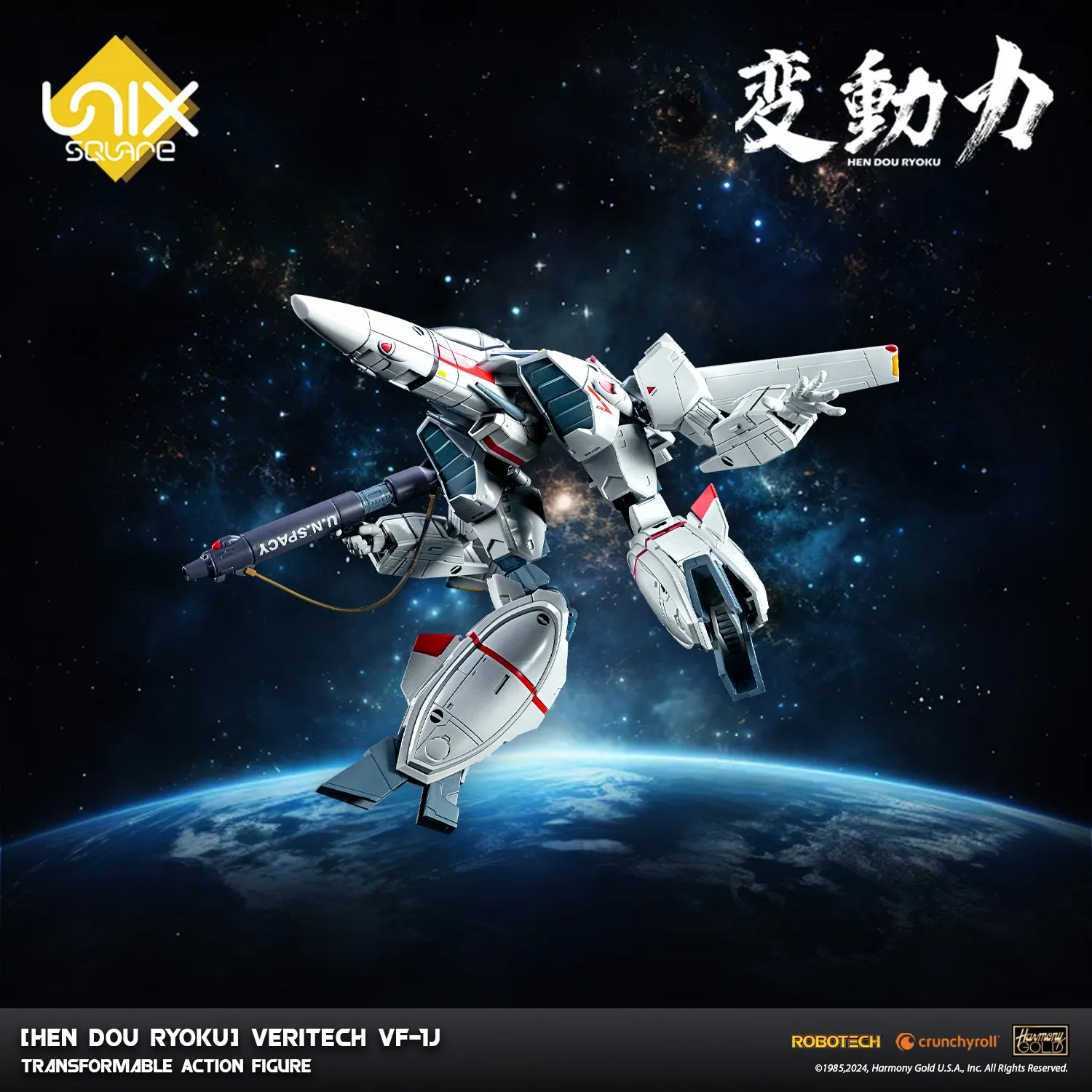 [Hen Dou Ryoku] Robotech Veritech VF-1J Transformable Action Figure