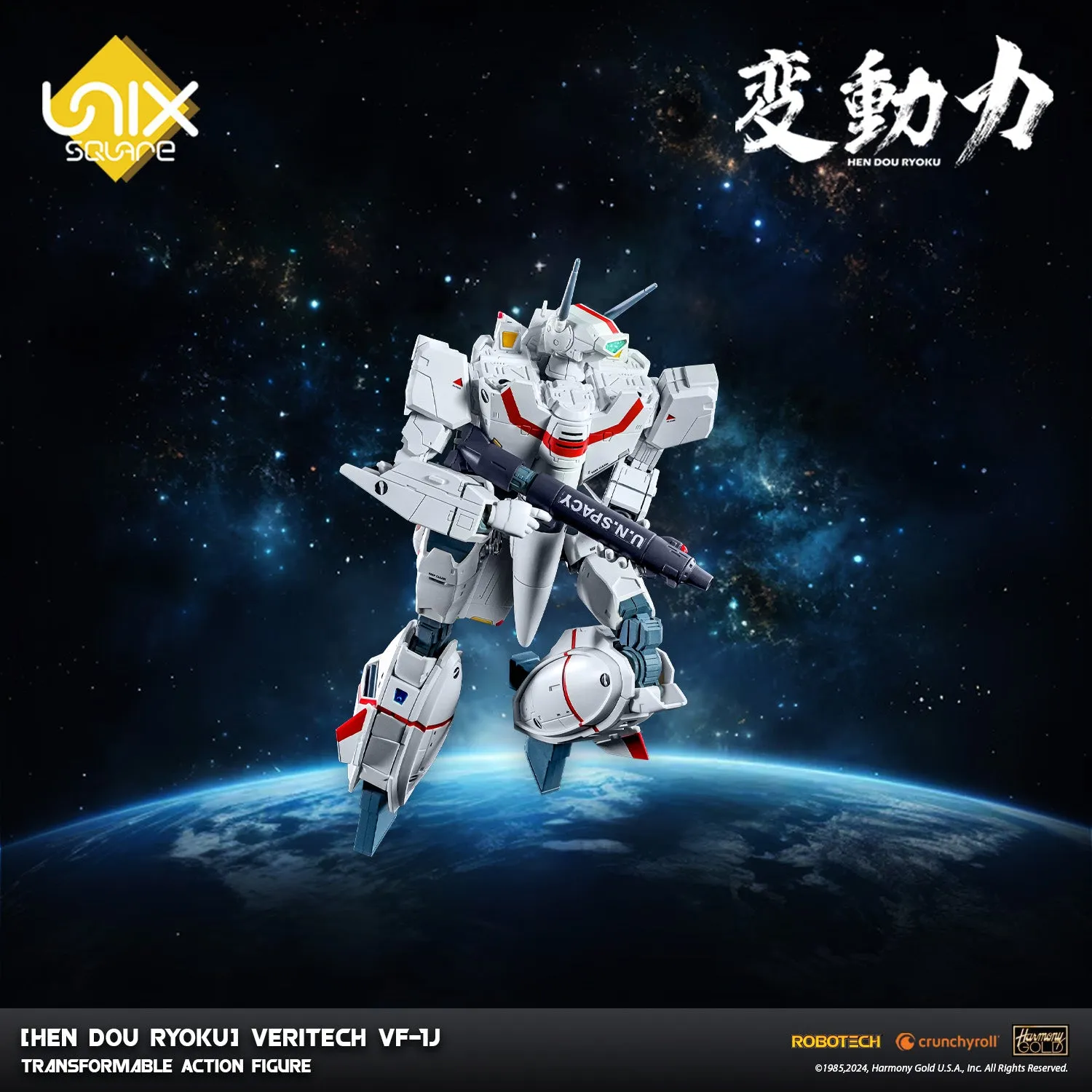 [Hen Dou Ryoku] Robotech Veritech VF-1J Transformable Action Figure
