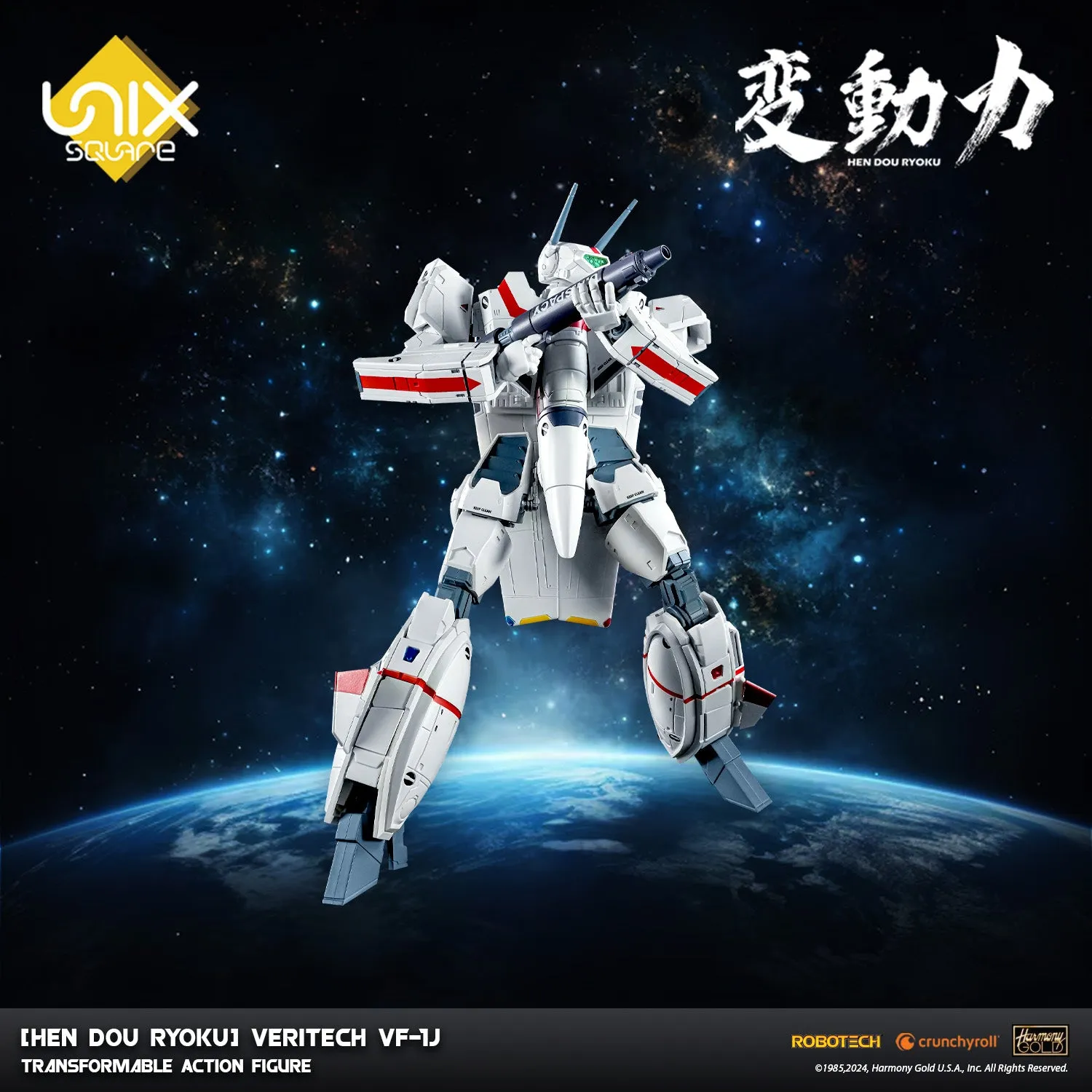 [Hen Dou Ryoku] Robotech Veritech VF-1J Transformable Action Figure