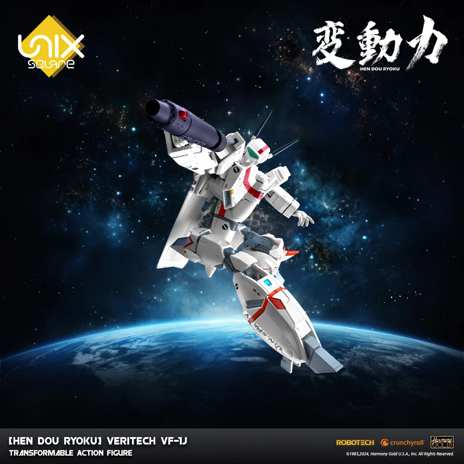 [Hen Dou Ryoku] Robotech Veritech VF-1J Transformable Action Figure