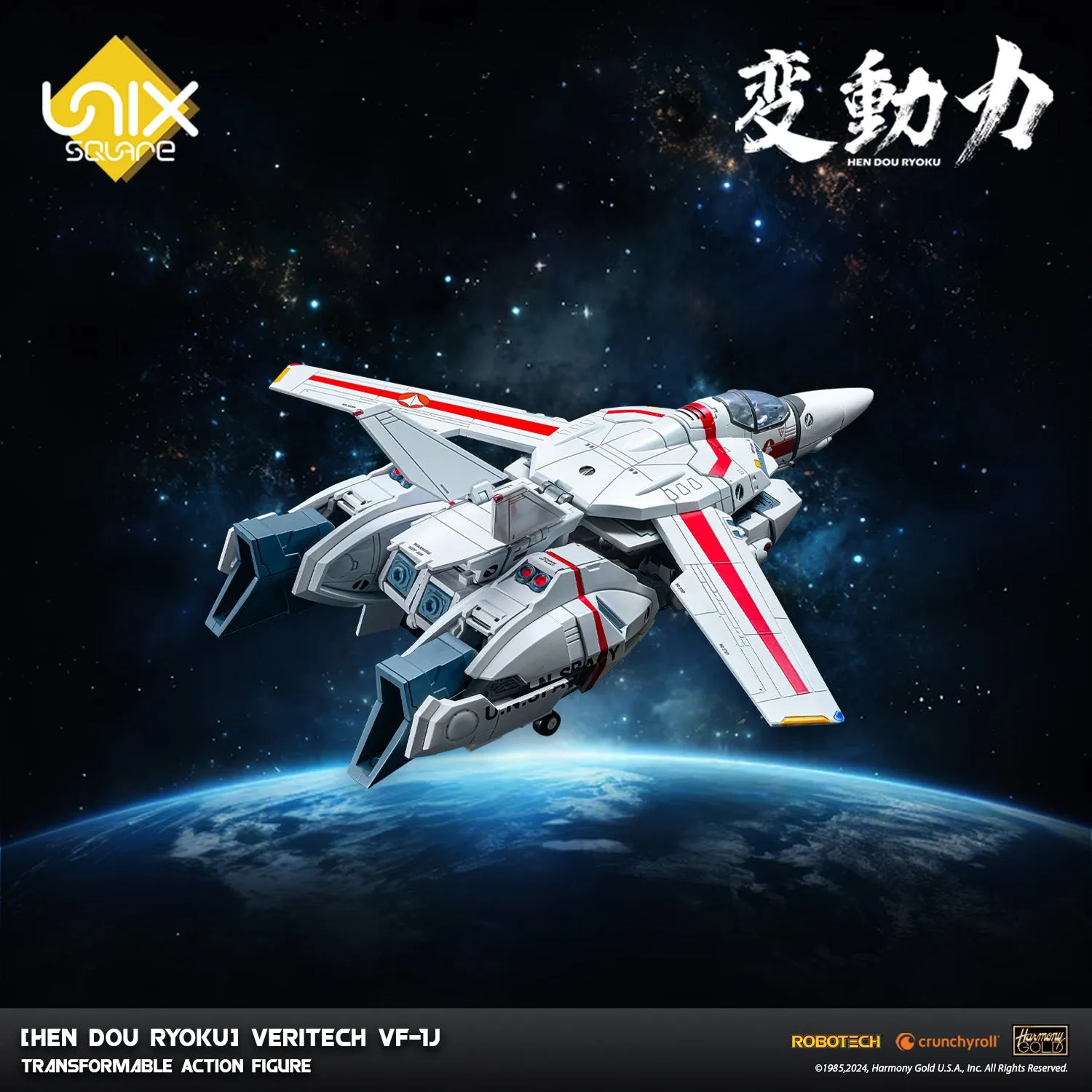 [Hen Dou Ryoku] Robotech Veritech VF-1J Transformable Action Figure