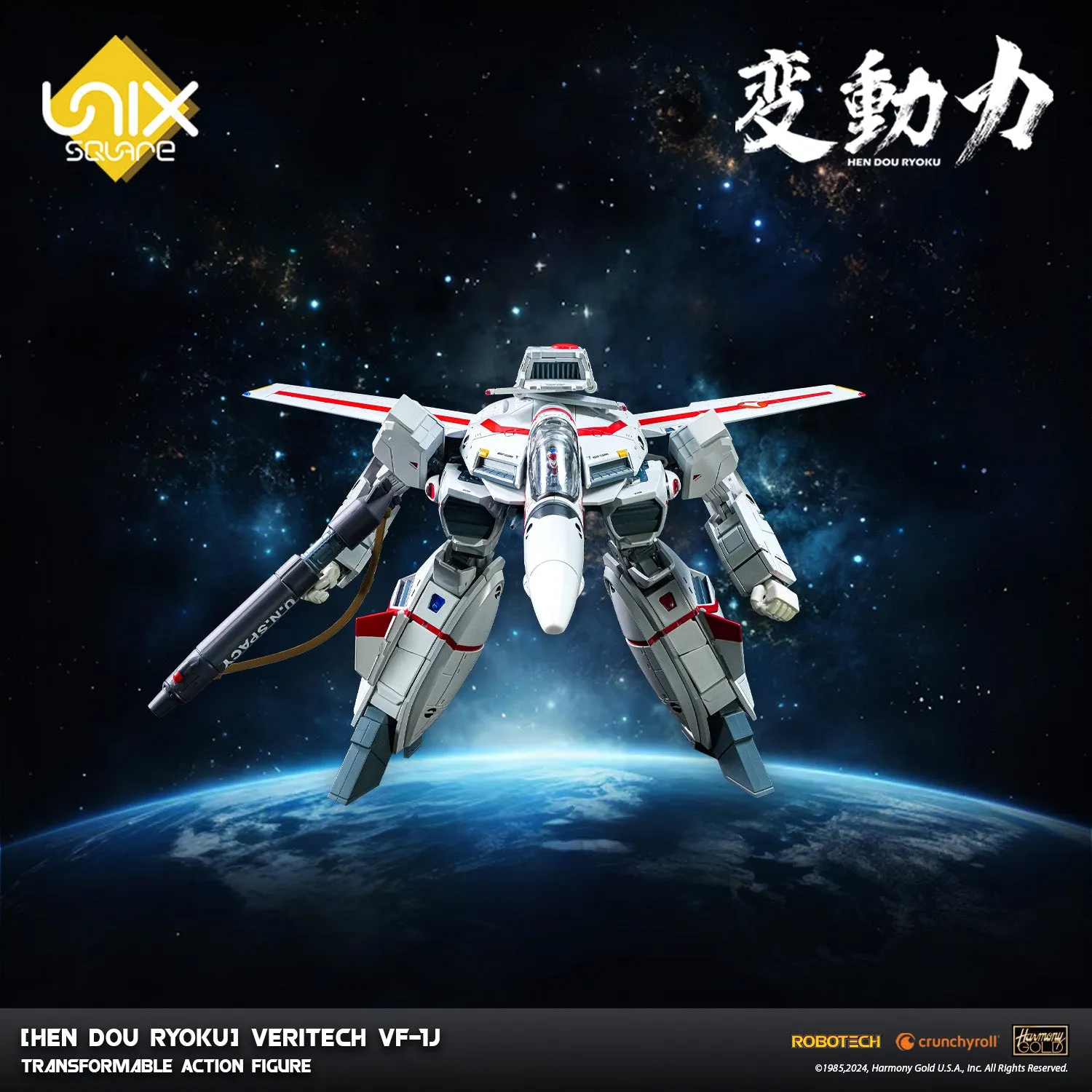 [Hen Dou Ryoku] Robotech Veritech VF-1J Transformable Action Figure