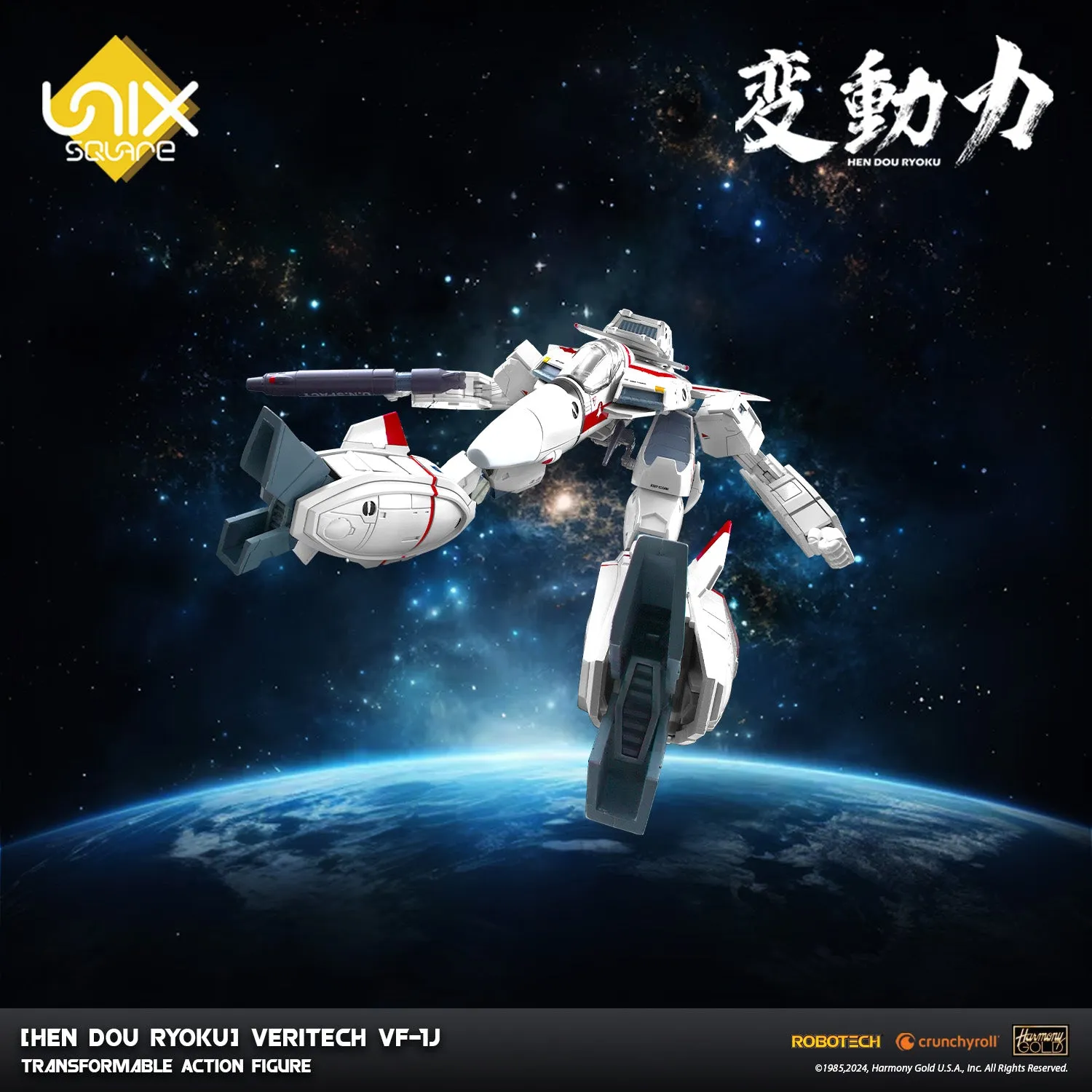 [Hen Dou Ryoku] Robotech Veritech VF-1J Transformable Action Figure