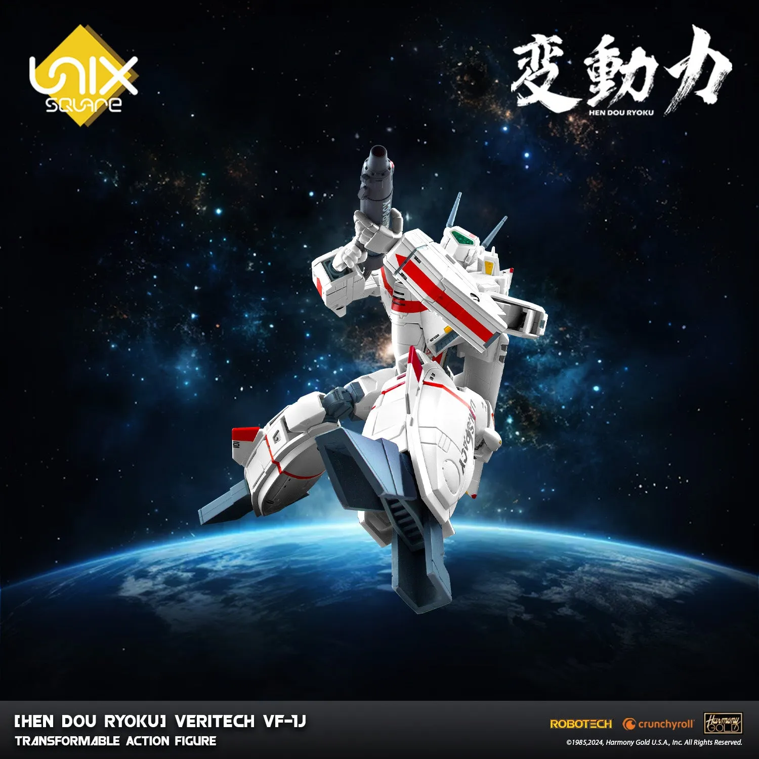 [Hen Dou Ryoku] Robotech Veritech VF-1J Transformable Action Figure