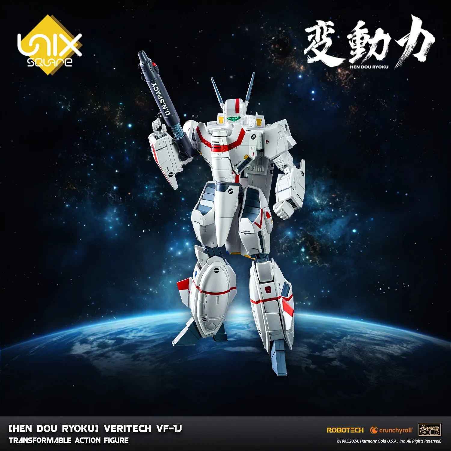 [Hen Dou Ryoku] Robotech Veritech VF-1J Transformable Action Figure