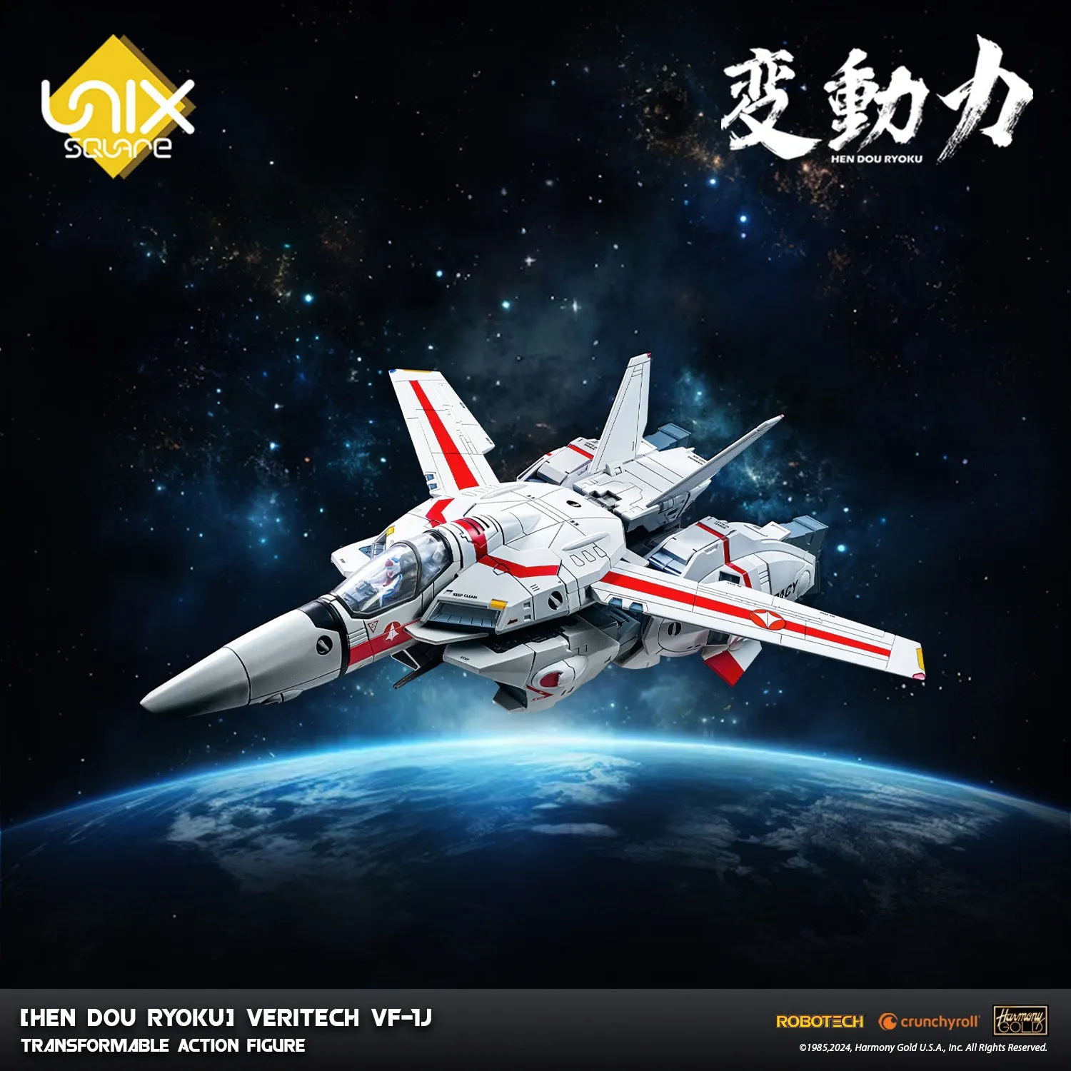 [Hen Dou Ryoku] Robotech Veritech VF-1J Transformable Action Figure