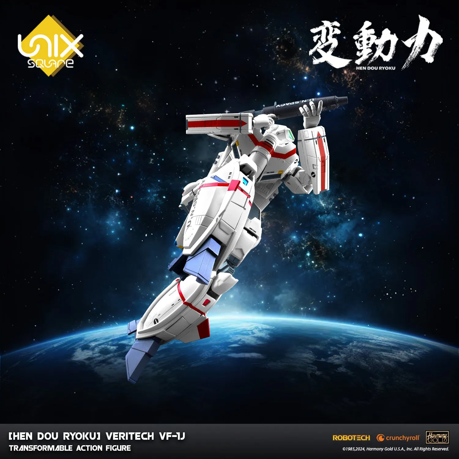 [Hen Dou Ryoku] Robotech Veritech VF-1J Transformable Action Figure