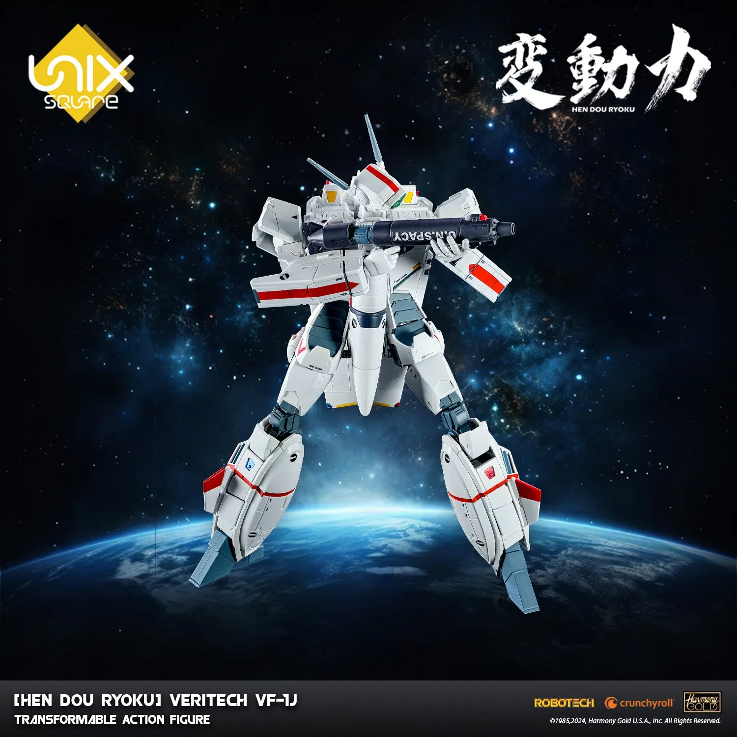 [Hen Dou Ryoku] Robotech Veritech VF-1J Transformable Action Figure