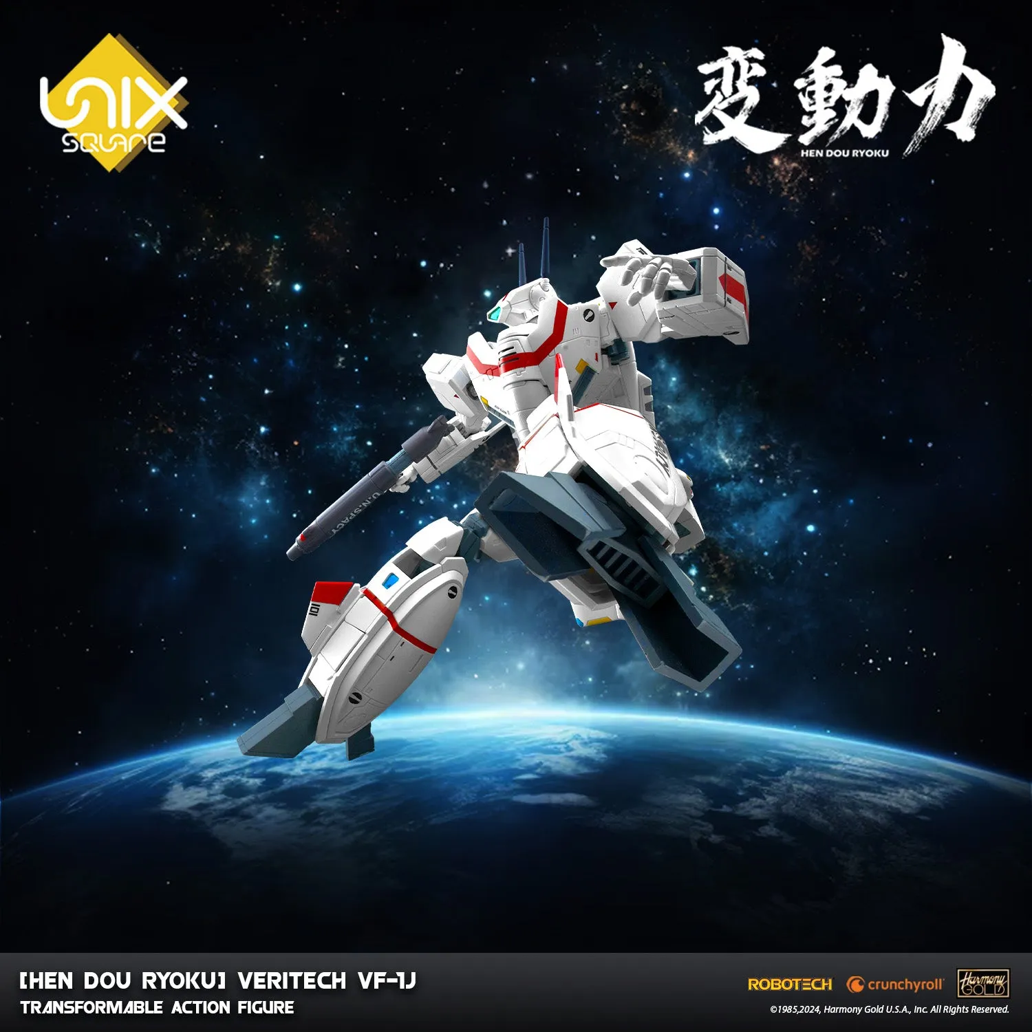[Hen Dou Ryoku] Robotech Veritech VF-1J Transformable Action Figure