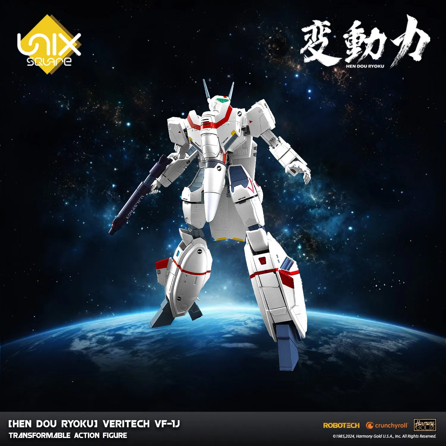 [Hen Dou Ryoku] Robotech Veritech VF-1J Transformable Action Figure