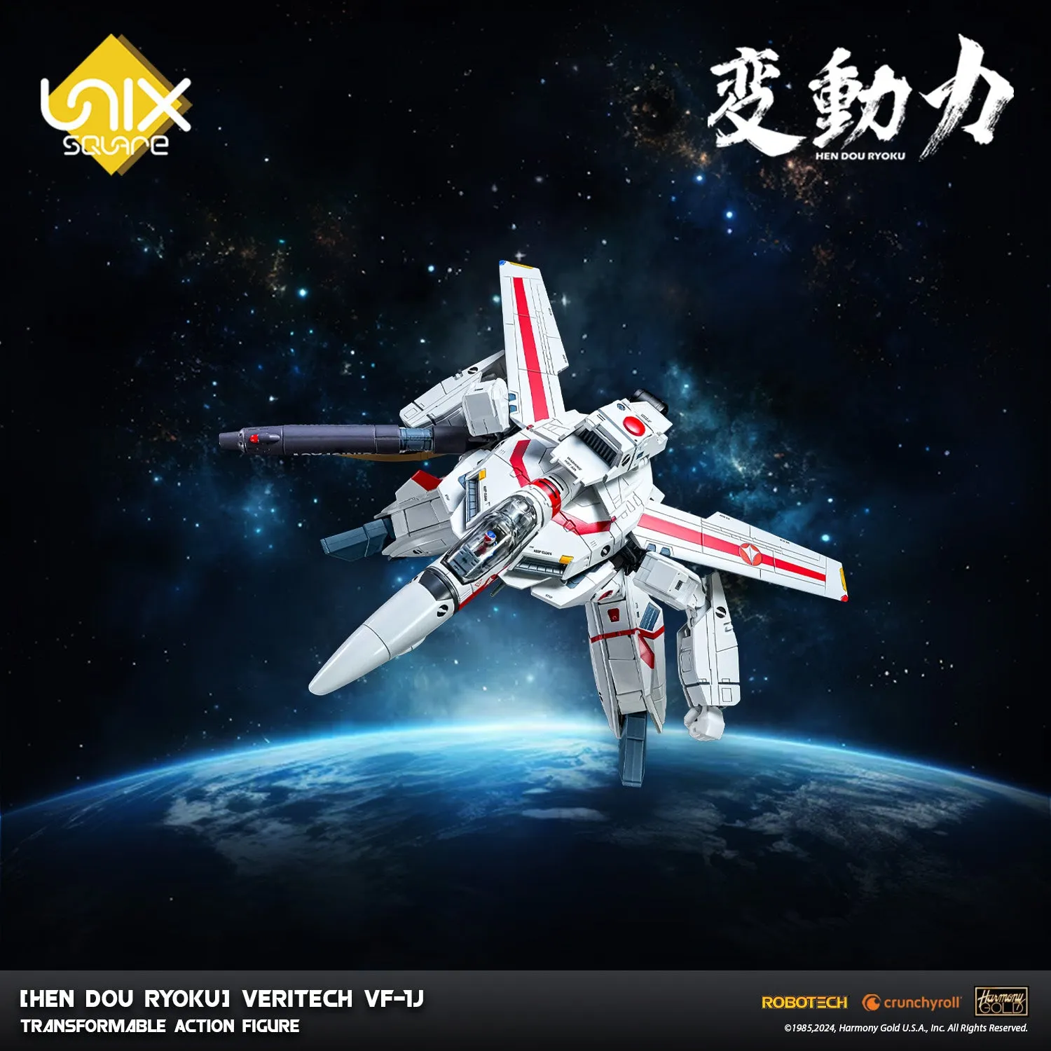[Hen Dou Ryoku] Robotech Veritech VF-1J Transformable Action Figure