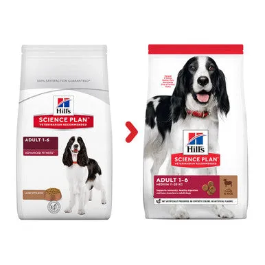 Hill's Science Plan Medium Adult 1-6 Dry Dog Food - Lamb & Rice