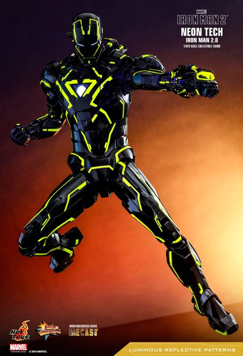 HOT TOYS MARVEL IRON MAN 2 NEON TECH IRON MAN 2.0 1/6 MMS523D29