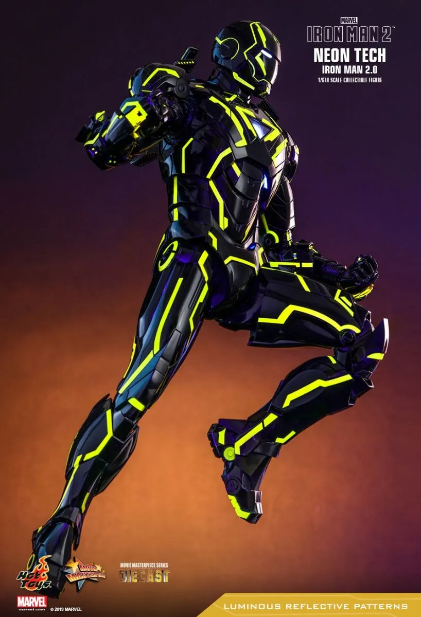 HOT TOYS MARVEL IRON MAN 2 NEON TECH IRON MAN 2.0 1/6 MMS523D29