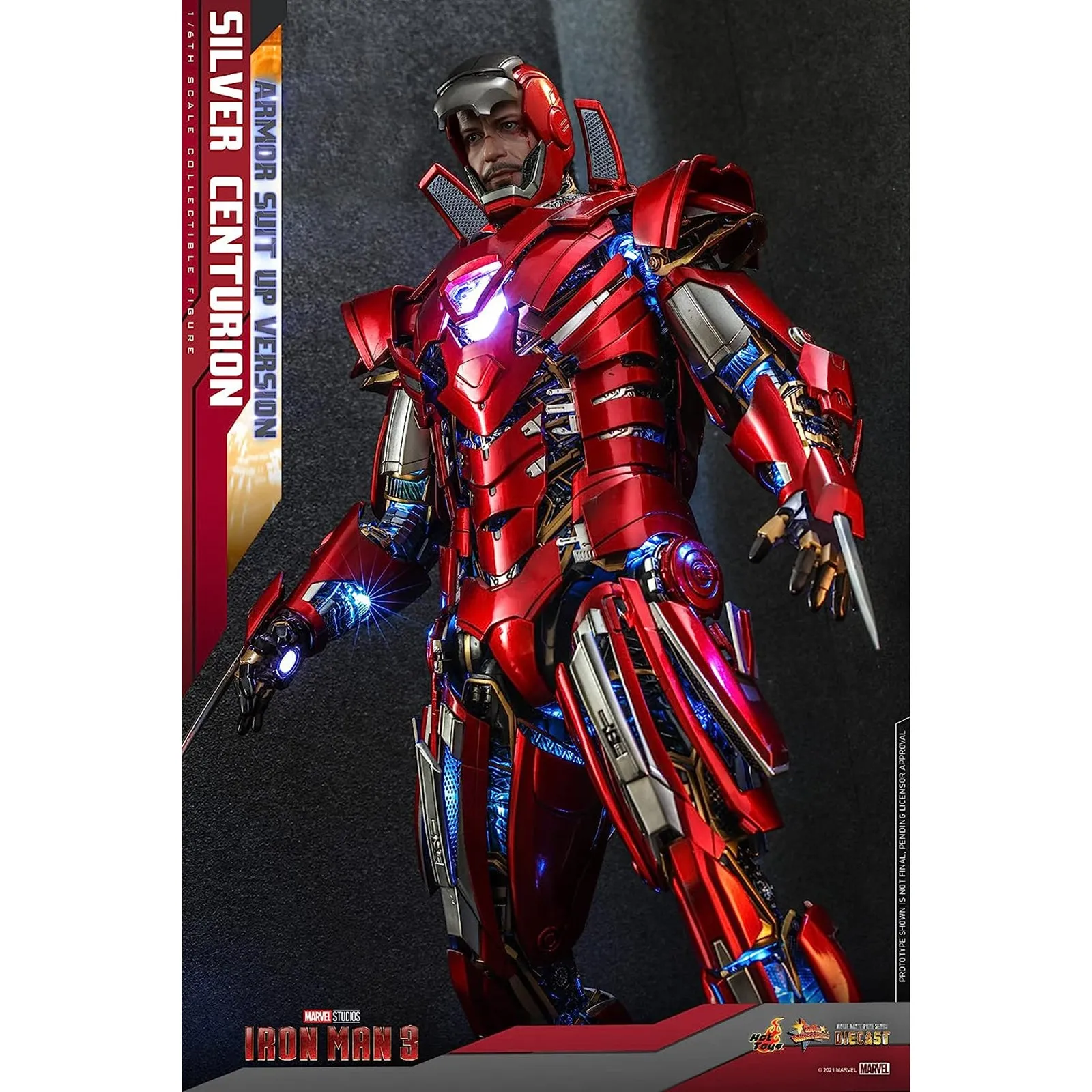 Hoy Toys Marvel Iron Man 3 Silver Centurion Sixth Scale Figure